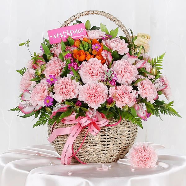 <font color=#C72700>[고국배송] 어버이날 생화 </font>카네이션 꽃바구니 생화 배달